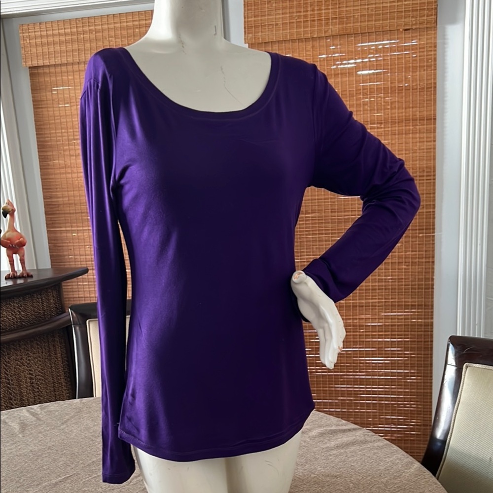 Women's Purple Long Sleeve Top